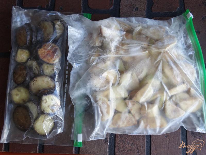Фото приготовление рецепта: Заморозка баклажанов на зиму - 2 способа шаг №10
