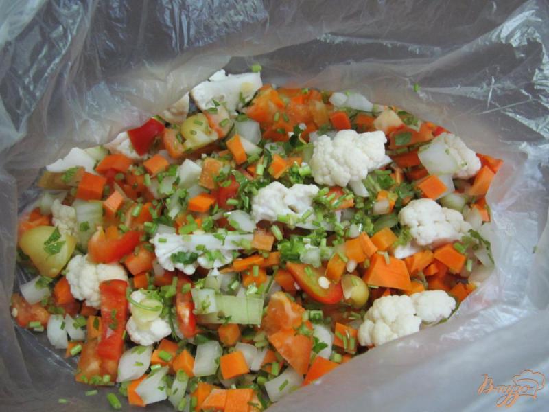 Фото приготовление рецепта: Как заморозить овощи на зиму для первых блюд шаг №9