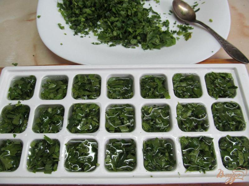 Фото приготовление рецепта: Как заморозить зелень на зиму шаг №3