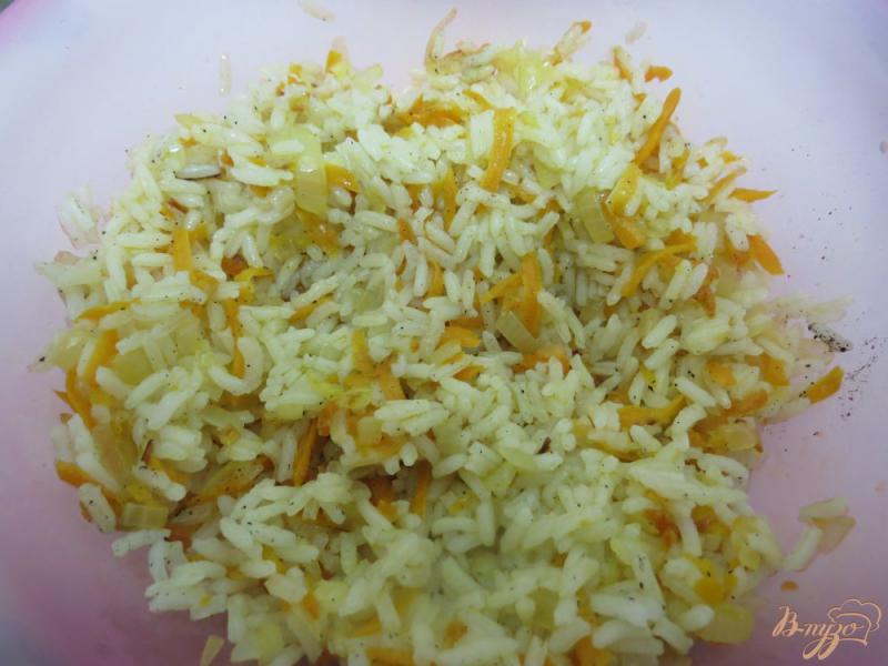 Фото приготовление рецепта: Баклажаны фаршированные рисом и морковью шаг №9