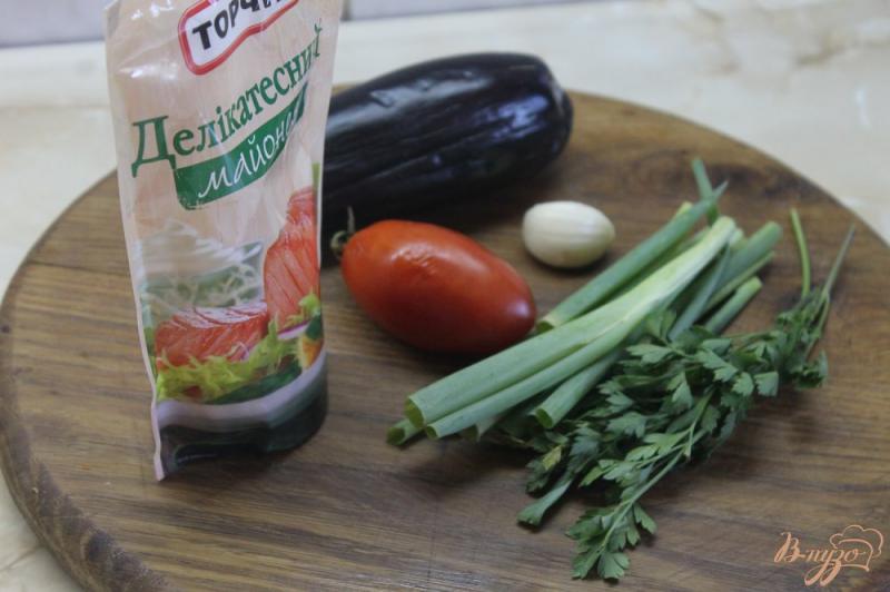 Фото приготовление рецепта: Жаренные баклажаны с соусом и помидорами шаг №1