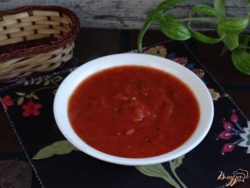 Фото приготовление рецепта: Итальянский томатный соус для пиццы шаг №9
