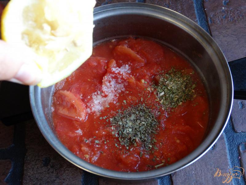 Фото приготовление рецепта: Итальянский томатный соус для пиццы шаг №6