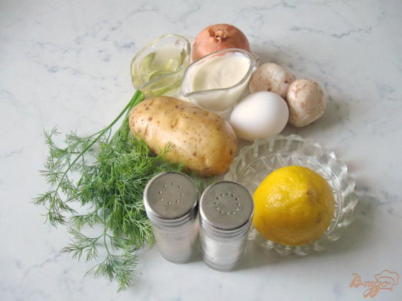 Фото приготовление рецепта: Картофельные корзиночки с грибами шаг №1