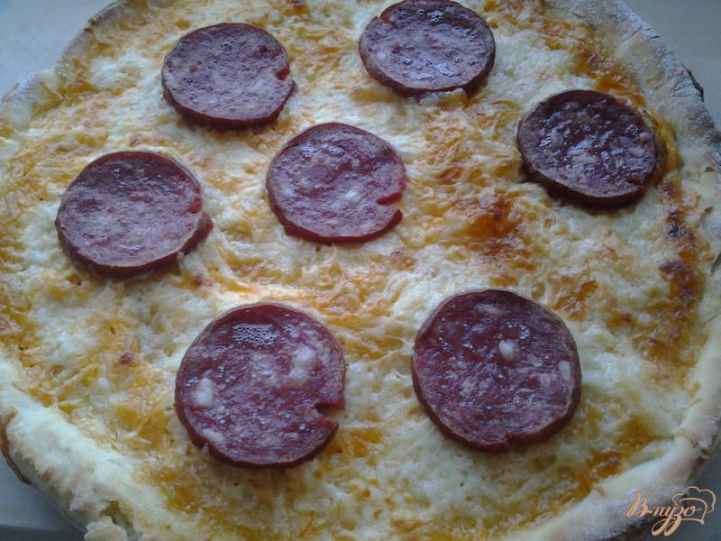 Фото приготовление рецепта: Пицца с томатным соусом шаг №13