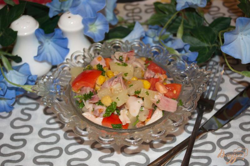 Фото приготовление рецепта: Салат с курицей без заправки шаг №5