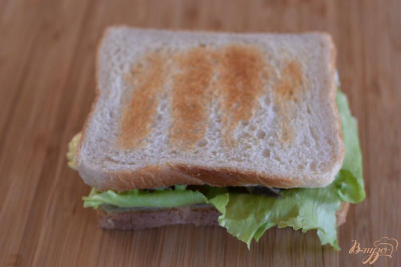 Фото приготовление рецепта: Бутерброд с сардинами шаг №6