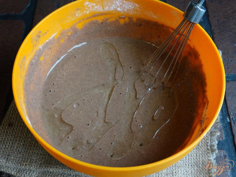 Фото приготовление рецепта: Шоколадно-кофейные блинчики шаг №8