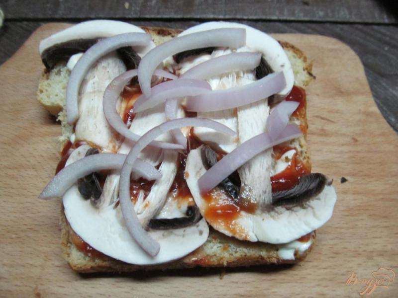Фото приготовление рецепта: Клаб сэндвич с говядиной и баклажаном шаг №4
