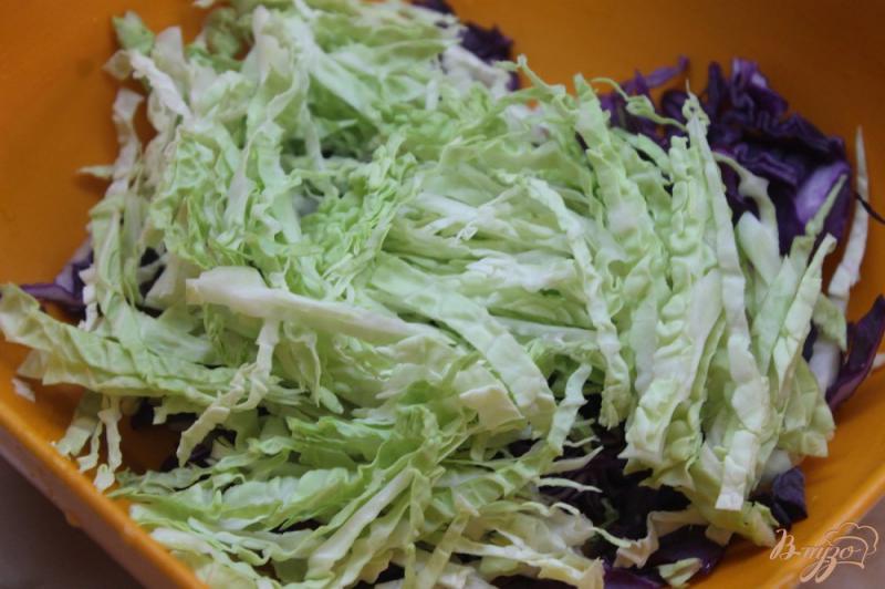 Фото приготовление рецепта: Салат капустный с маринованным луком шаг №3