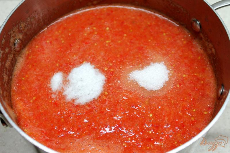 Фото приготовление рецепта: Заправка для борща из помидоров и красного перца шаг №3