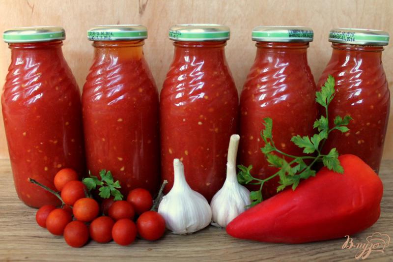 Фото приготовление рецепта: Заправка для борща из помидоров и красного перца шаг №5