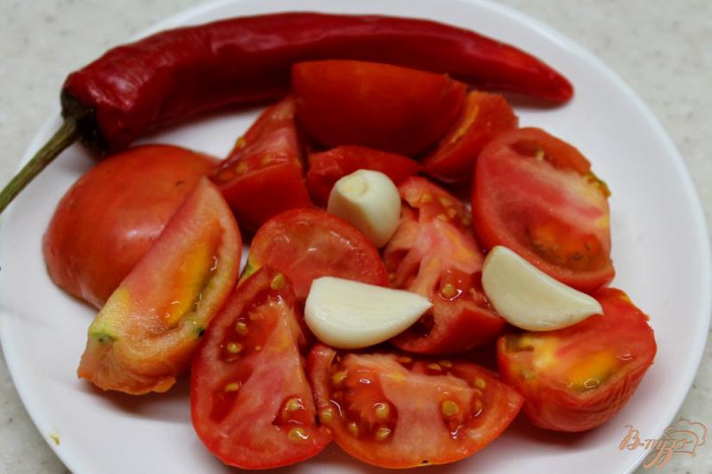 Фото приготовление рецепта: Икра из баклажанов и помидоров шаг №3