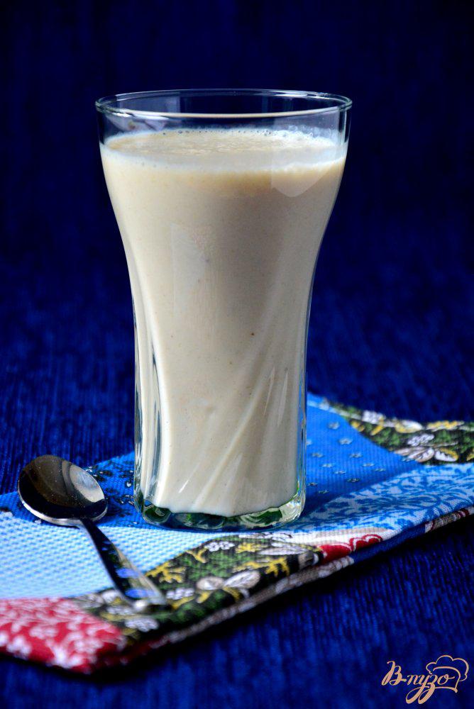 Фото приготовление рецепта: Молочный коктейль с овсяными хлопьями шаг №5