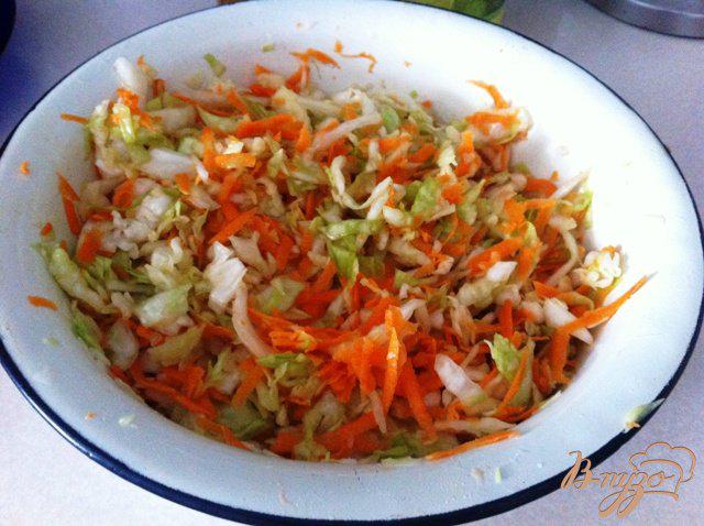 Фото приготовление рецепта: Салат из свежей капусты шаг №4