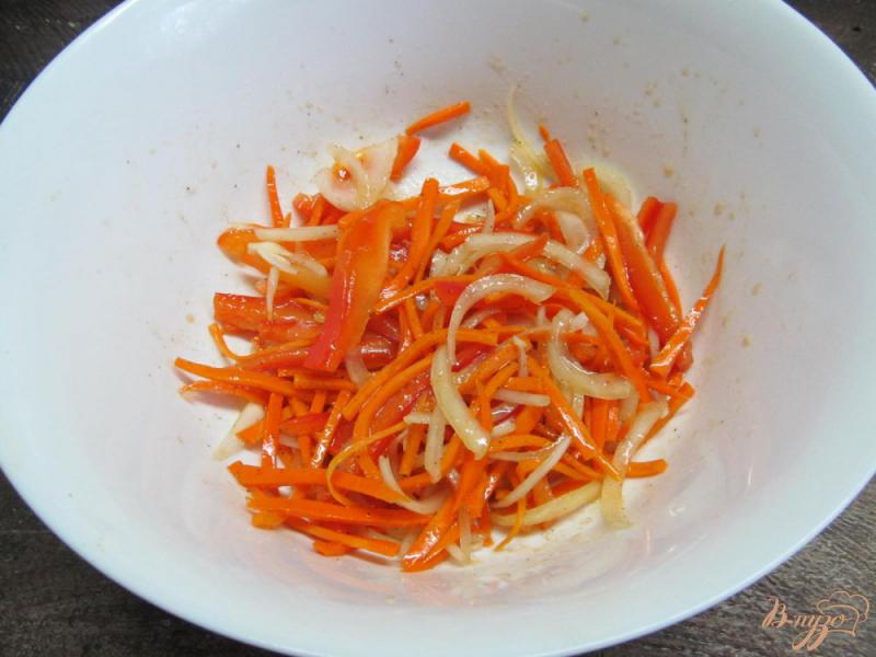 Фото приготовление рецепта: Салат из жаренных баклажанов шаг №3