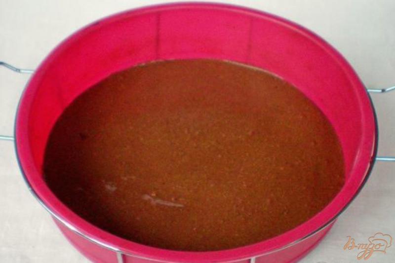 Фото приготовление рецепта: Торт на заварном шоколаде с грецкими орехами и сметанным кремом шаг №6