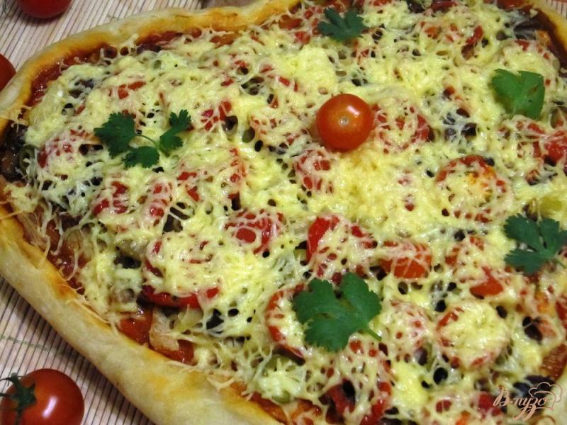 Фото приготовление рецепта: Пицца-сердце шаг №12