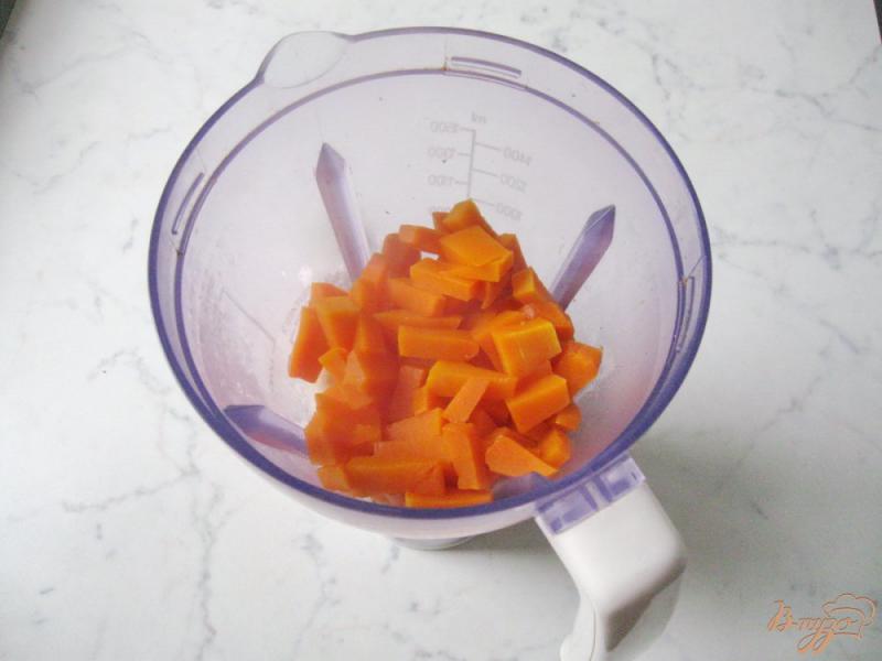 Фото приготовление рецепта: Смузи из тыквы, яблока и апельсина шаг №4
