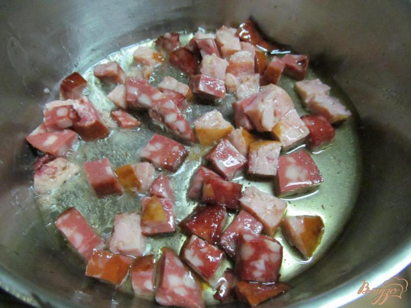 Фото приготовление рецепта: Гамбо из тыквы с колбасками шаг №1