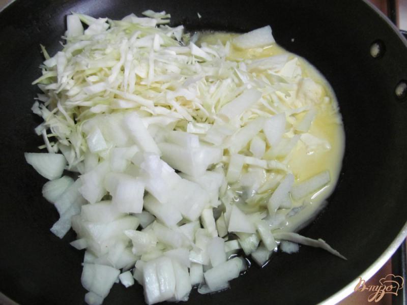 Фото приготовление рецепта: Запеченная капуста с рисом и грибами шаг №1