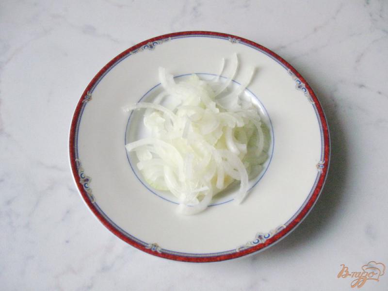 Фото приготовление рецепта: Салат из болгарского перца с соевым соусом шаг №4