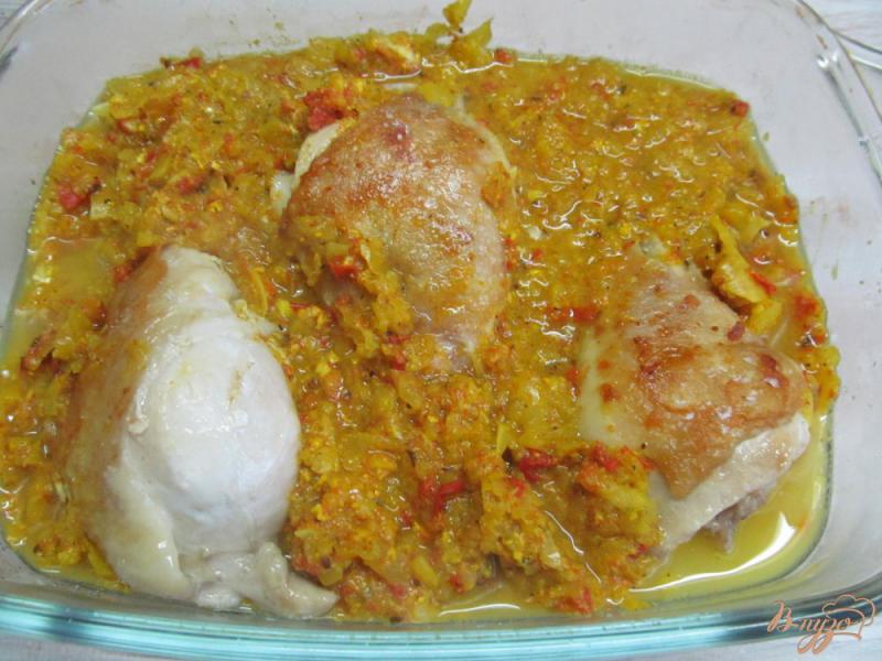 Фото приготовление рецепта: Курица карри шаг №7
