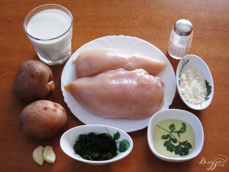 Фото приготовление рецепта: Запеканка с картофелем и куриным филе шаг №1