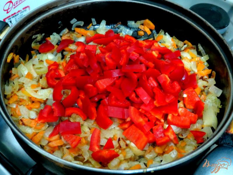 Фото приготовление рецепта: Баклажаны с овощами шаг №7