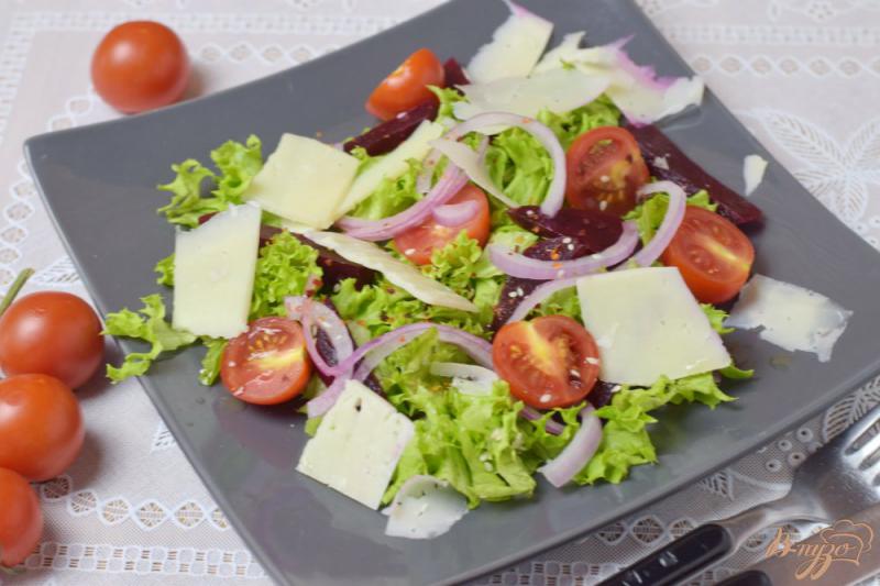 Фото приготовление рецепта: Салат  овощной по- критски шаг №7