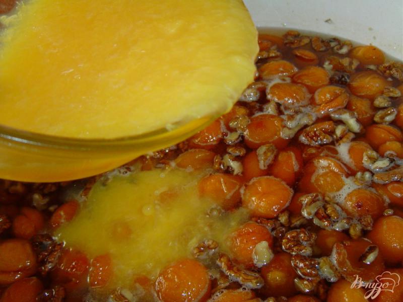 Фото приготовление рецепта: Варенье из абрикос,апельсина,лимона и грецких орехов шаг №6