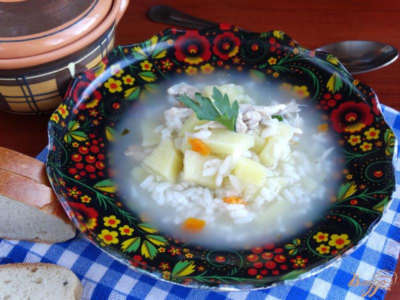 Фото приготовление рецепта: Рисовый суп в мультиварке шаг №7