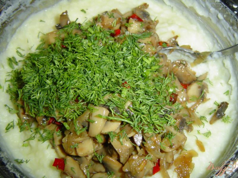 Фото приготовление рецепта: Картофельно-грибной наполеон шаг №4