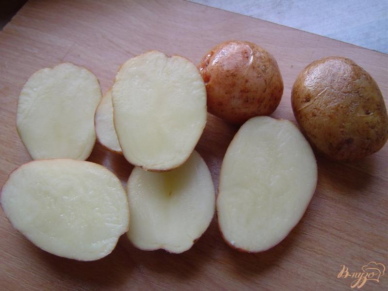 Фото приготовление рецепта: Картофель,запеченный с салом шаг №1