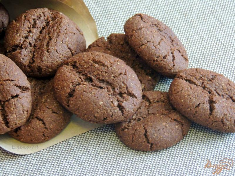 Фото приготовление рецепта: Шоколадно-кофейное овсяное печенье шаг №6