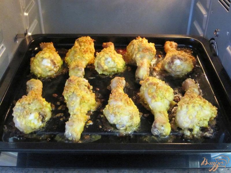 Фото приготовление рецепта: Куриные ножки с сыром в духовке шаг №8