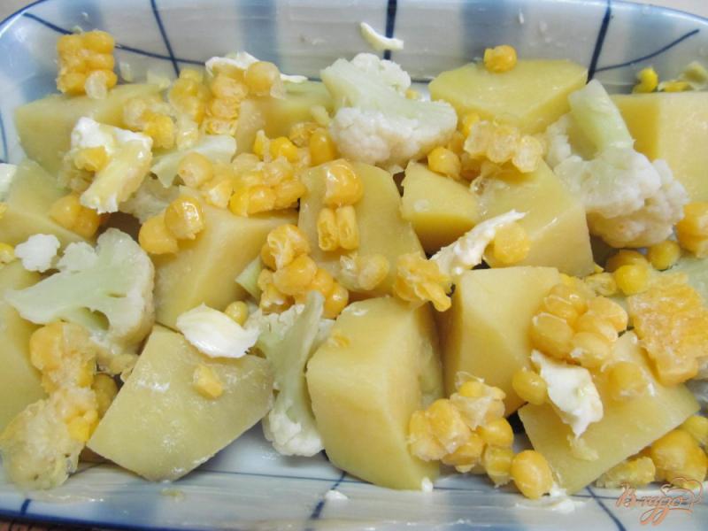 Фото приготовление рецепта: Картофельная запеканка с домашней колбасой и цветной капустой шаг №1