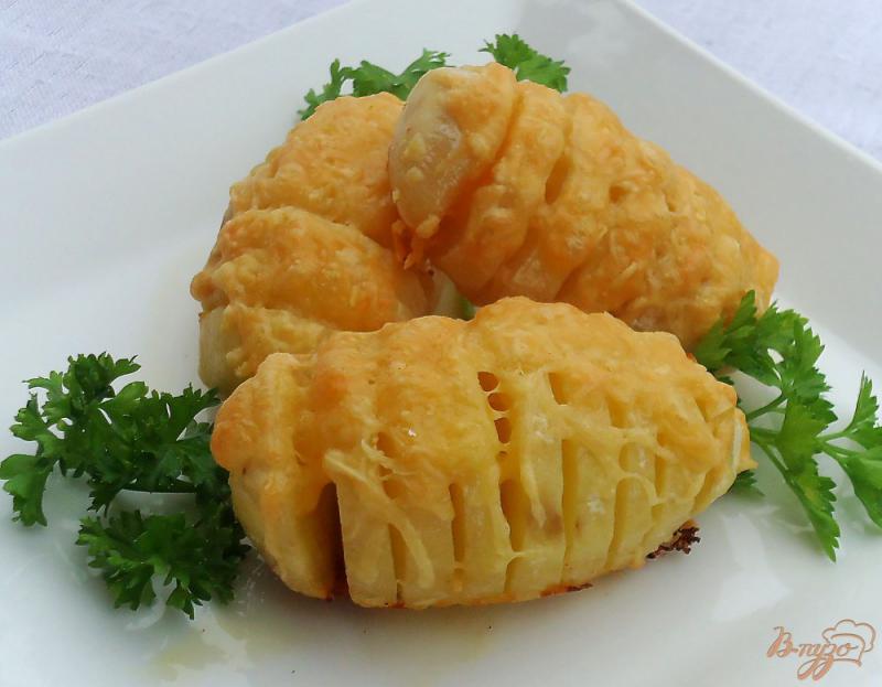 Фото приготовление рецепта: Запеченный картофель с сыром шаг №5