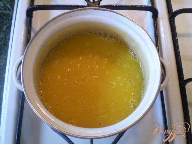 Фото приготовление рецепта: Тыквенный суп-пюре с укропом шаг №7