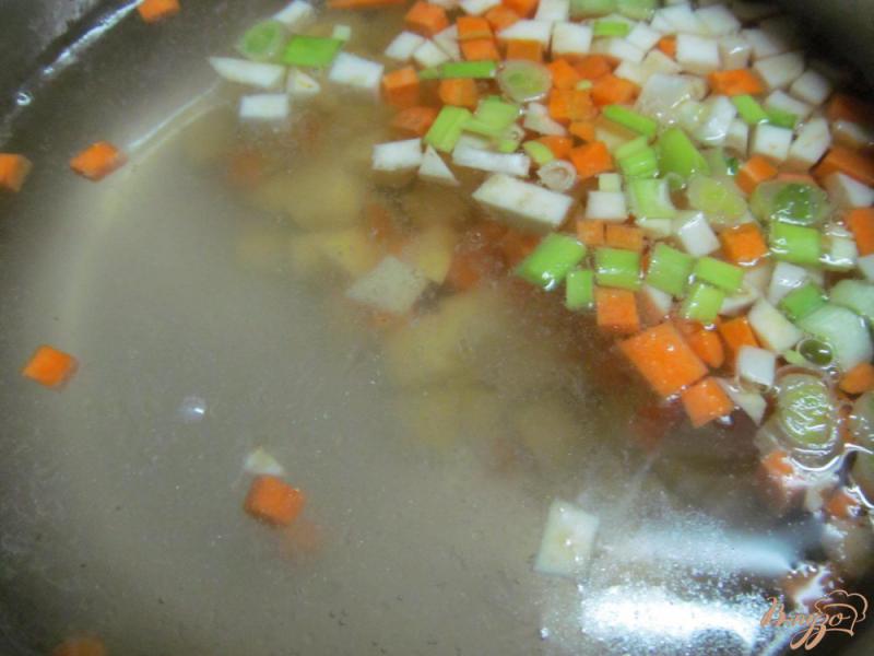 Фото приготовление рецепта: Суп с капустой и тыквой шаг №2