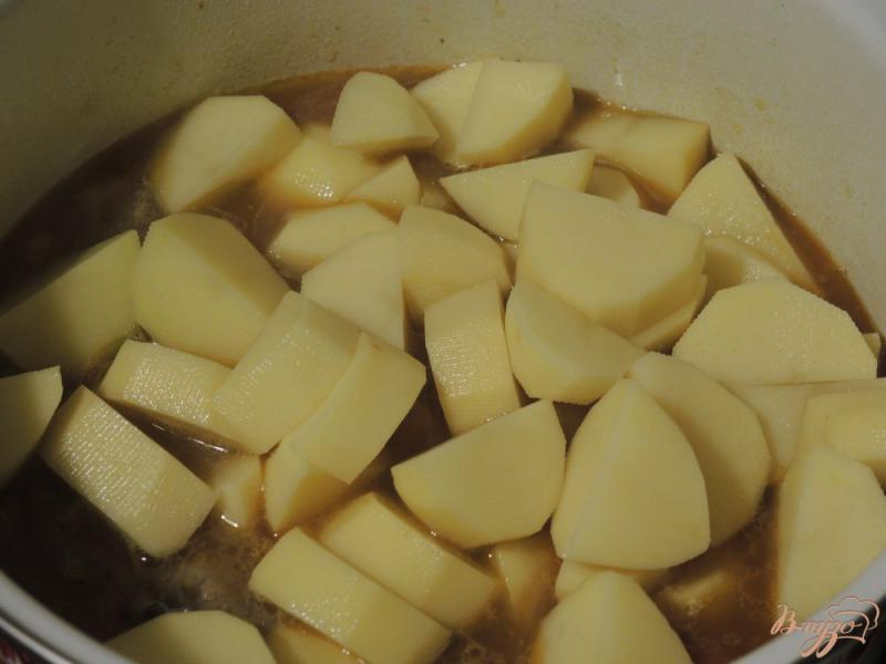 Фото приготовление рецепта: Суп с куриной печенью шаг №11