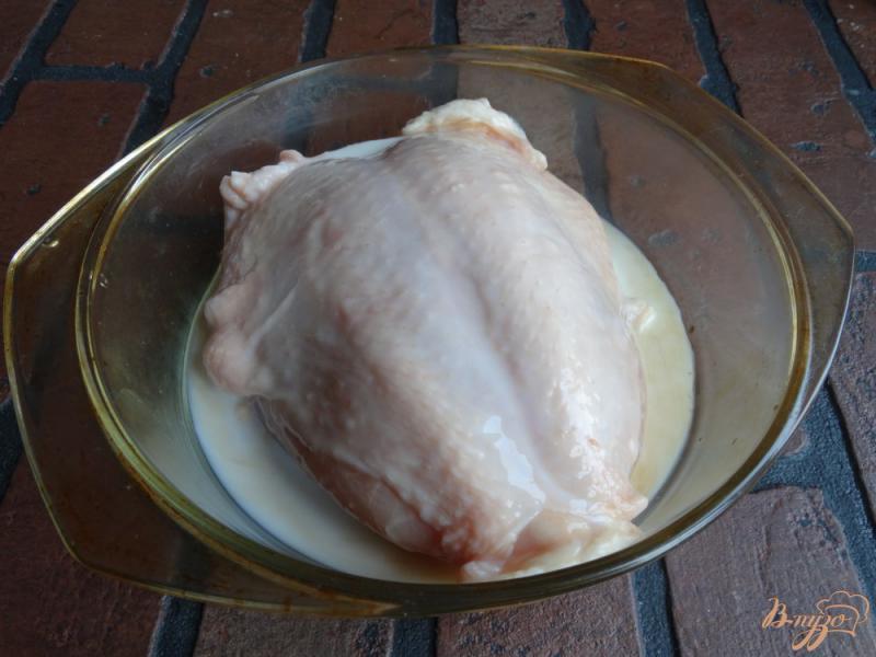 Фото приготовление рецепта: Куриная грудка в молочно-соевом соусе шаг №3