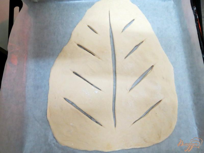 Фото приготовление рецепта: Французский хлеб фугас шаг №5