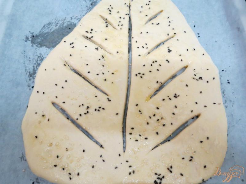 Фото приготовление рецепта: Французский хлеб фугас шаг №7
