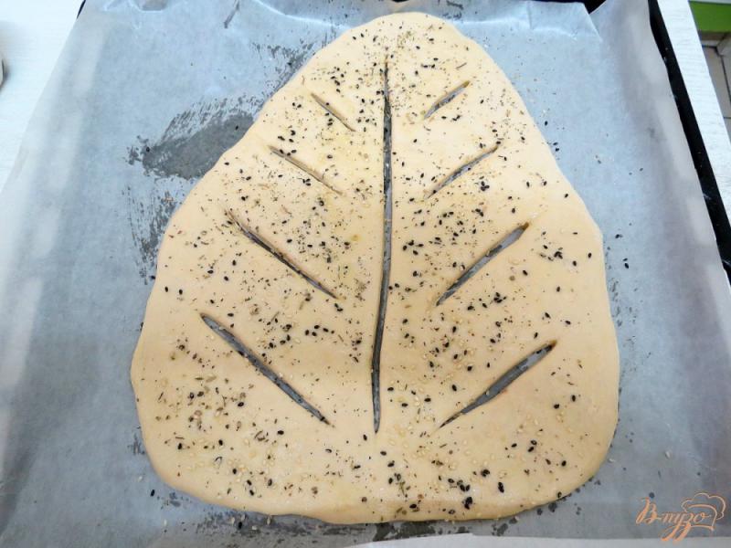 Фото приготовление рецепта: Французский хлеб фугас шаг №8