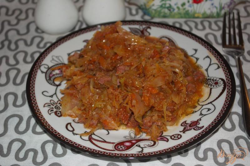 Фото приготовление рецепта: Грузинская солянка с ветчиной шаг №7