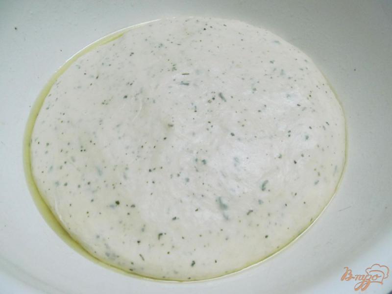 Фото приготовление рецепта: Белый хлеб на молоке с сухой петрушкой шаг №5