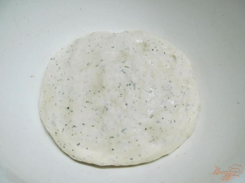 Фото приготовление рецепта: Белый хлеб на молоке с сухой петрушкой шаг №4