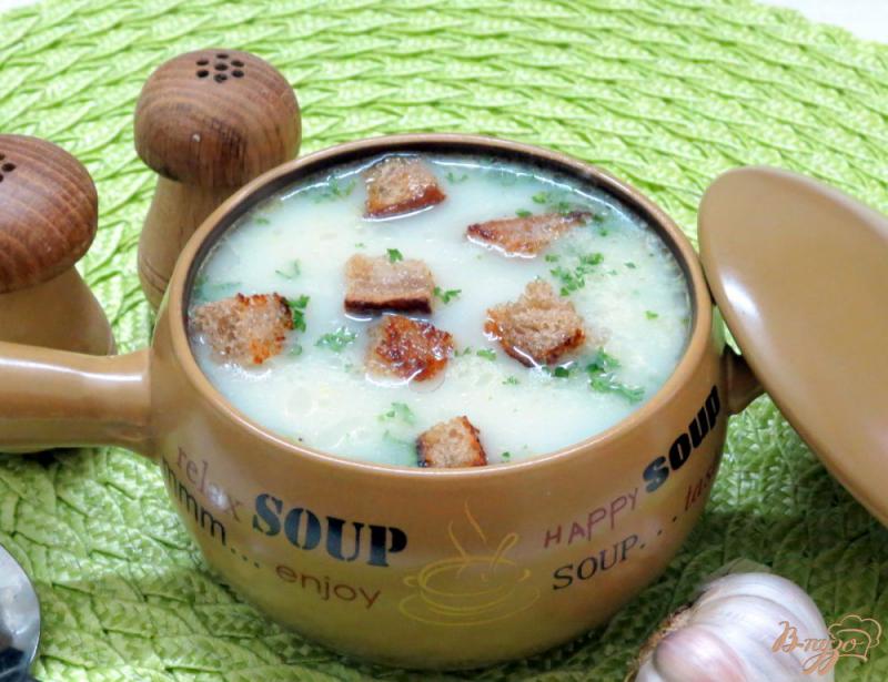 Фото приготовление рецепта: Венгерский чесночный суп шаг №13