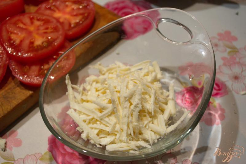 Фото приготовление рецепта: Легкая закуска из помидор с брынзой шаг №2